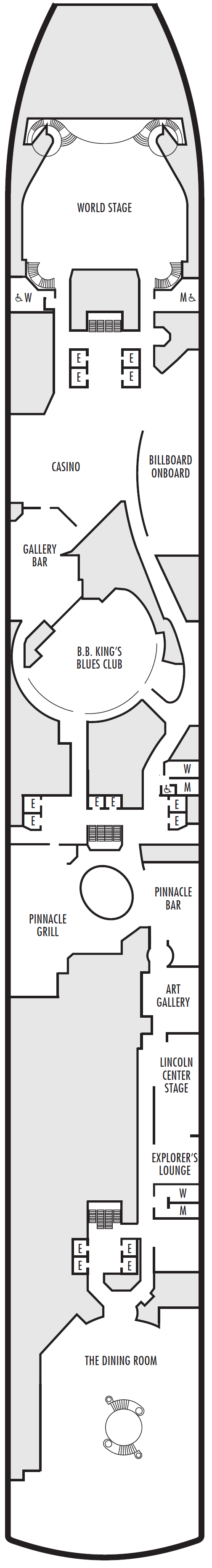 DECK 2 - LOWER PROMENADE DECK