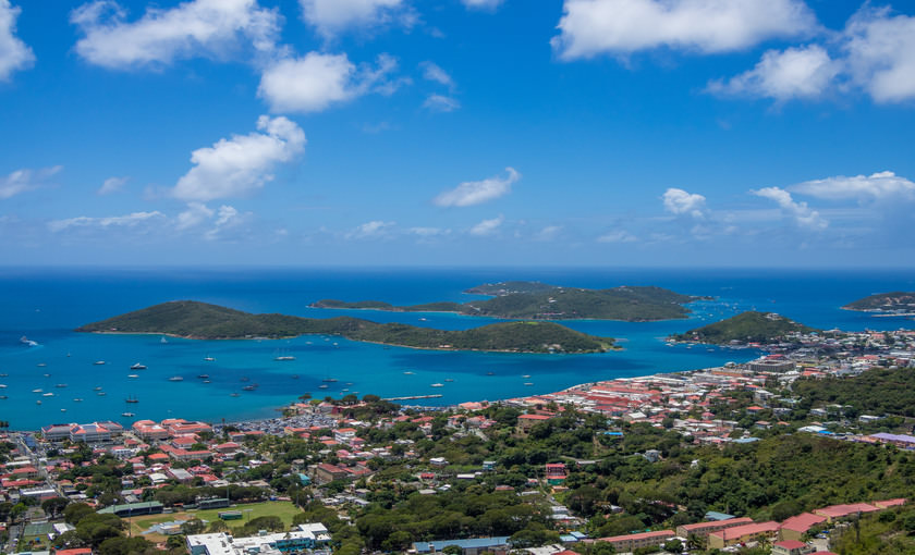 Panorama view van Charlotte Amalie