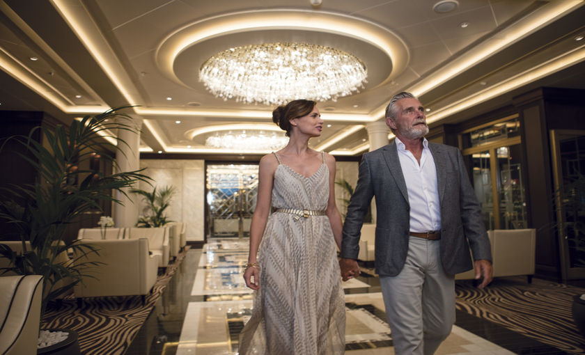 Seven Seas Explorer kristallen atrium