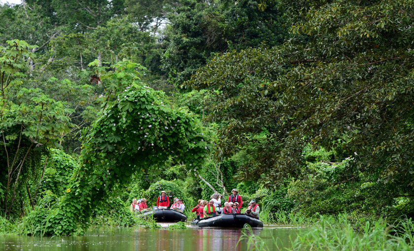 Tijdens expeditie cruise met Hapag Lloyd in Zodiac