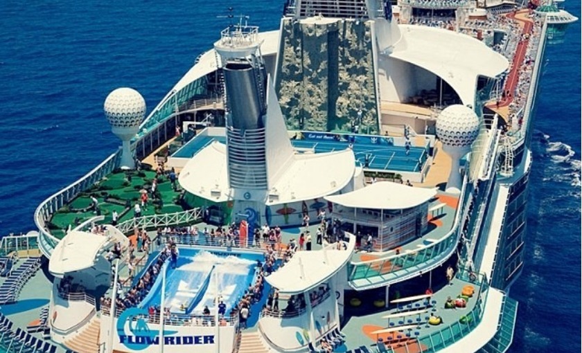Sport deck op de Oasis of the Seas