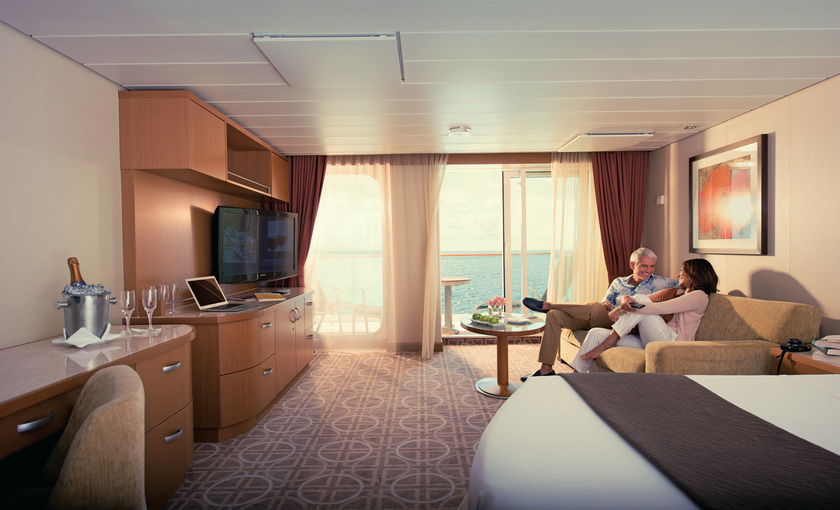 Suite met uitzicht op zee van schip Celebrity Eclipse