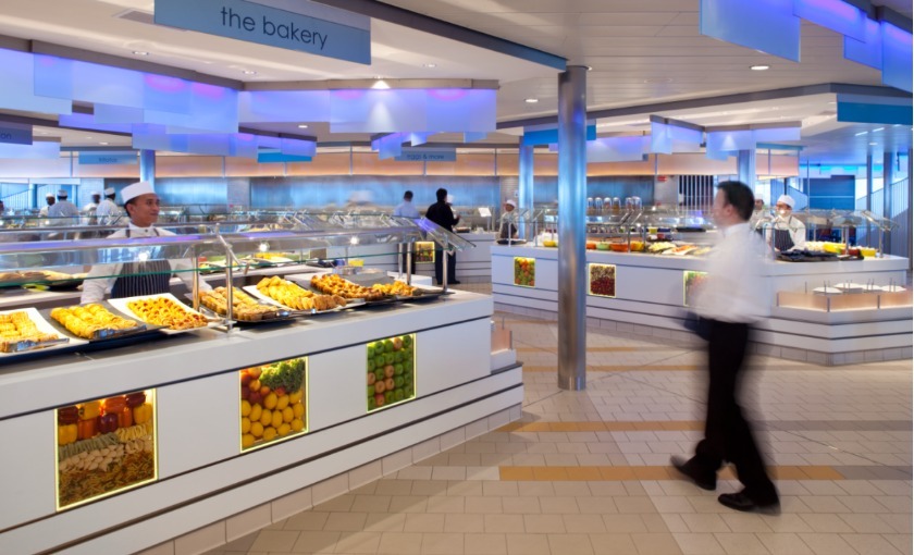 Verschillende buffetten op de Celebrity Eclipse