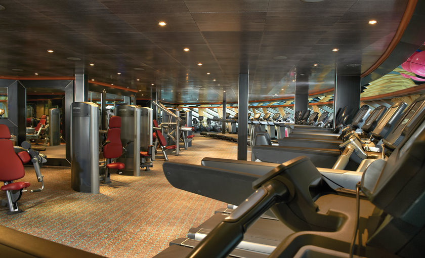 Fitness studio op de Carnival Magic