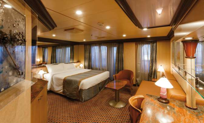 Een suite op de Costa Diadema