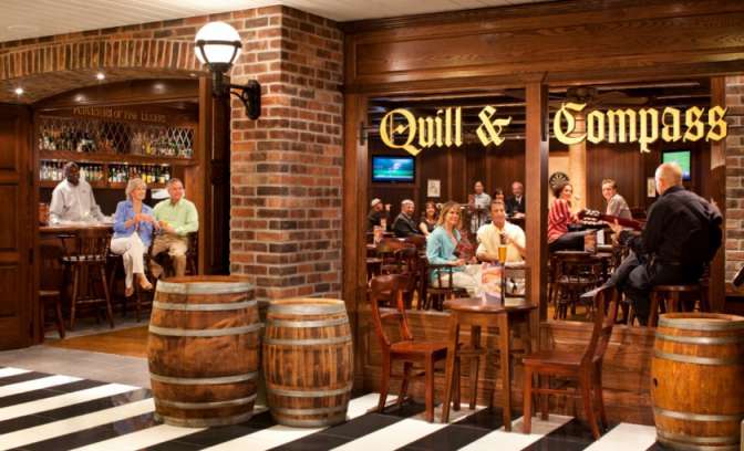 Een pub op de brilliance of the seas