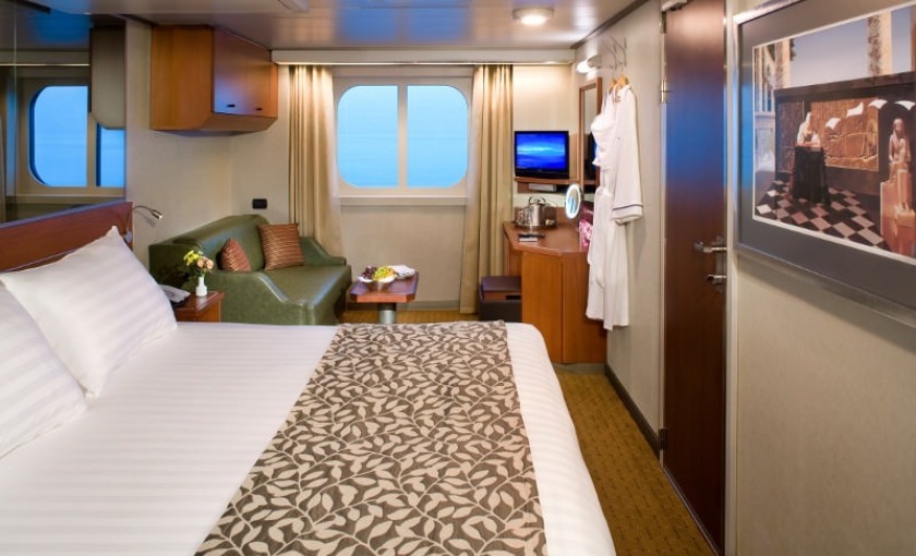 Een buitenhut op de Zaandam van Holland America Line
