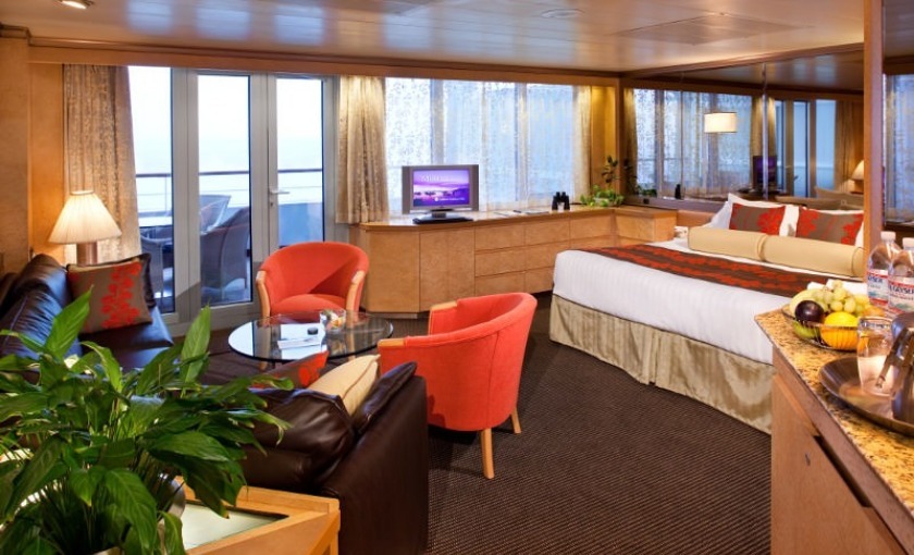De deluxe veranda suite van Holland America Line