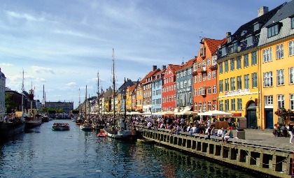 Gekleurde huisjes in Kopenhagen